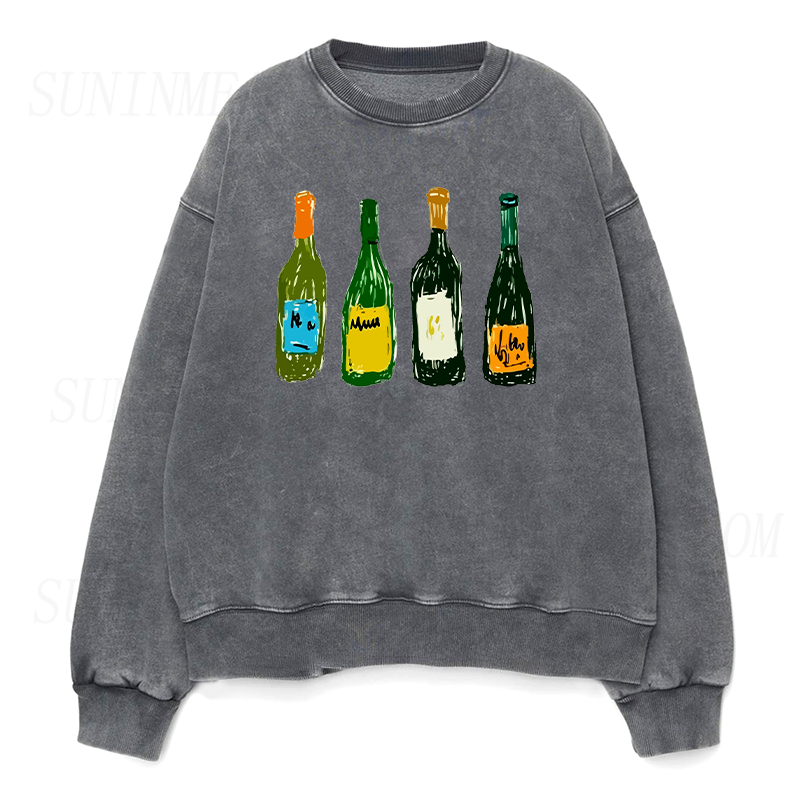 Wine Bottles Unisex Crewneck Sweatshirt
