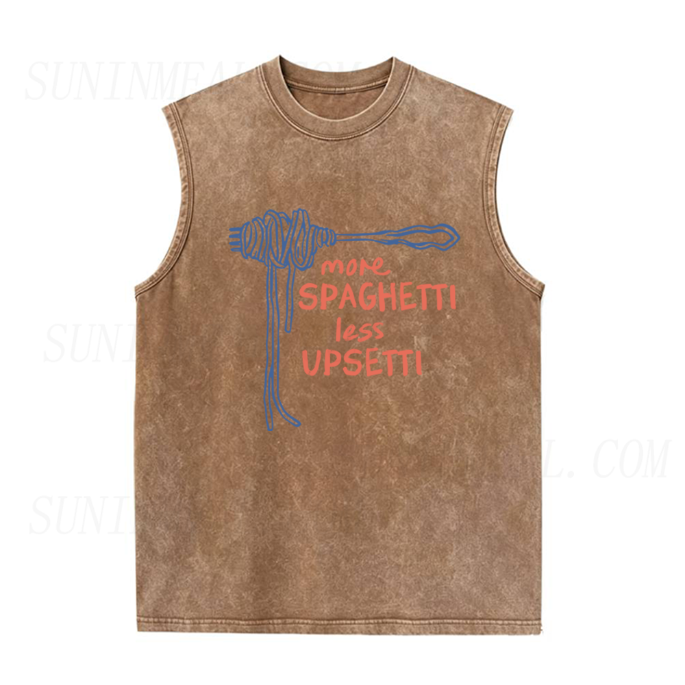 More Spaghetti Less Upsetti Unisex Tank Top
