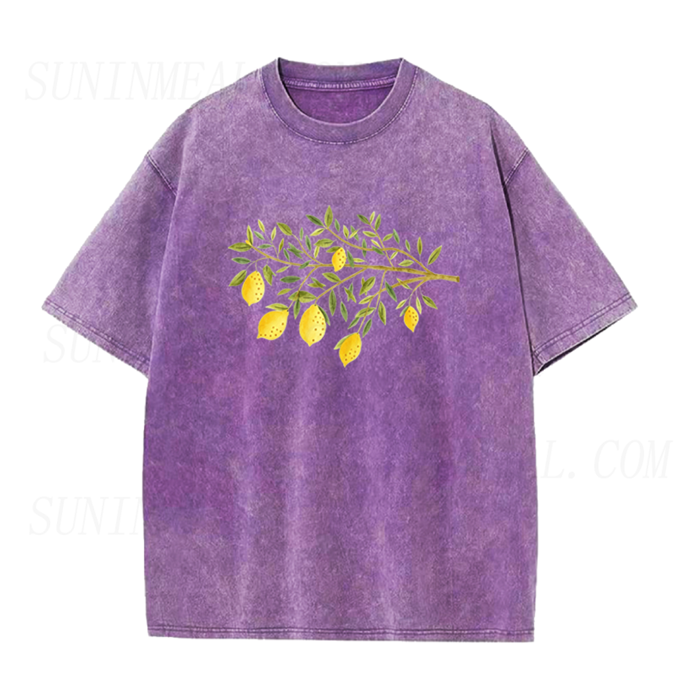 Watercolor Lemon Branch Unisex Tee