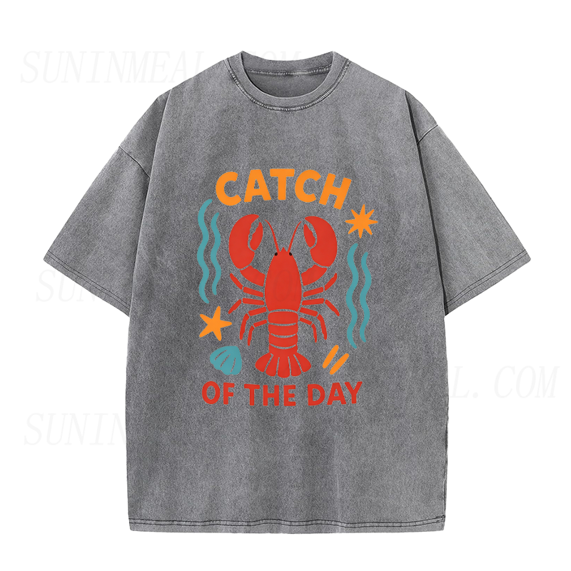 Lobster Waves & The Day’s Catch Unisex Tee