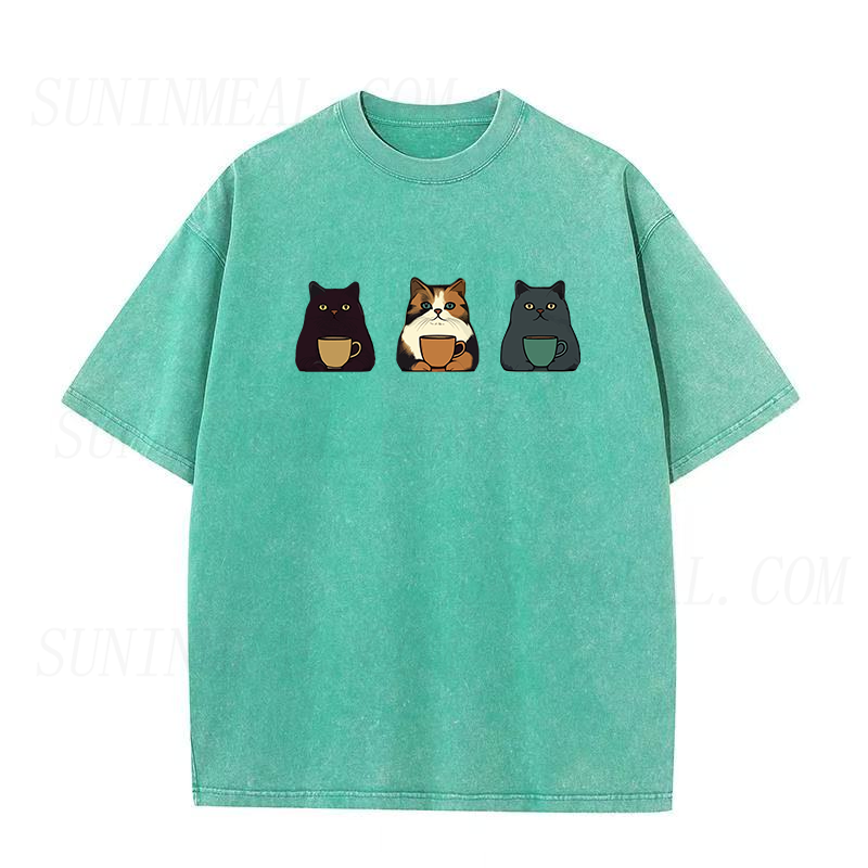 キャットコーヒー ユニセックスTシャツ