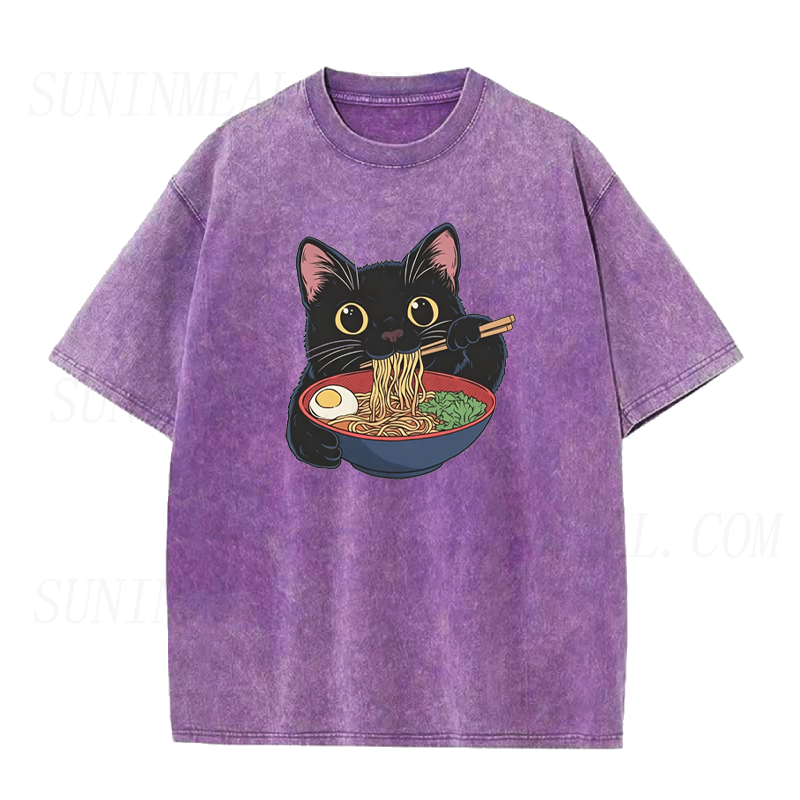 Cute Ramen Cat Unisex Tee