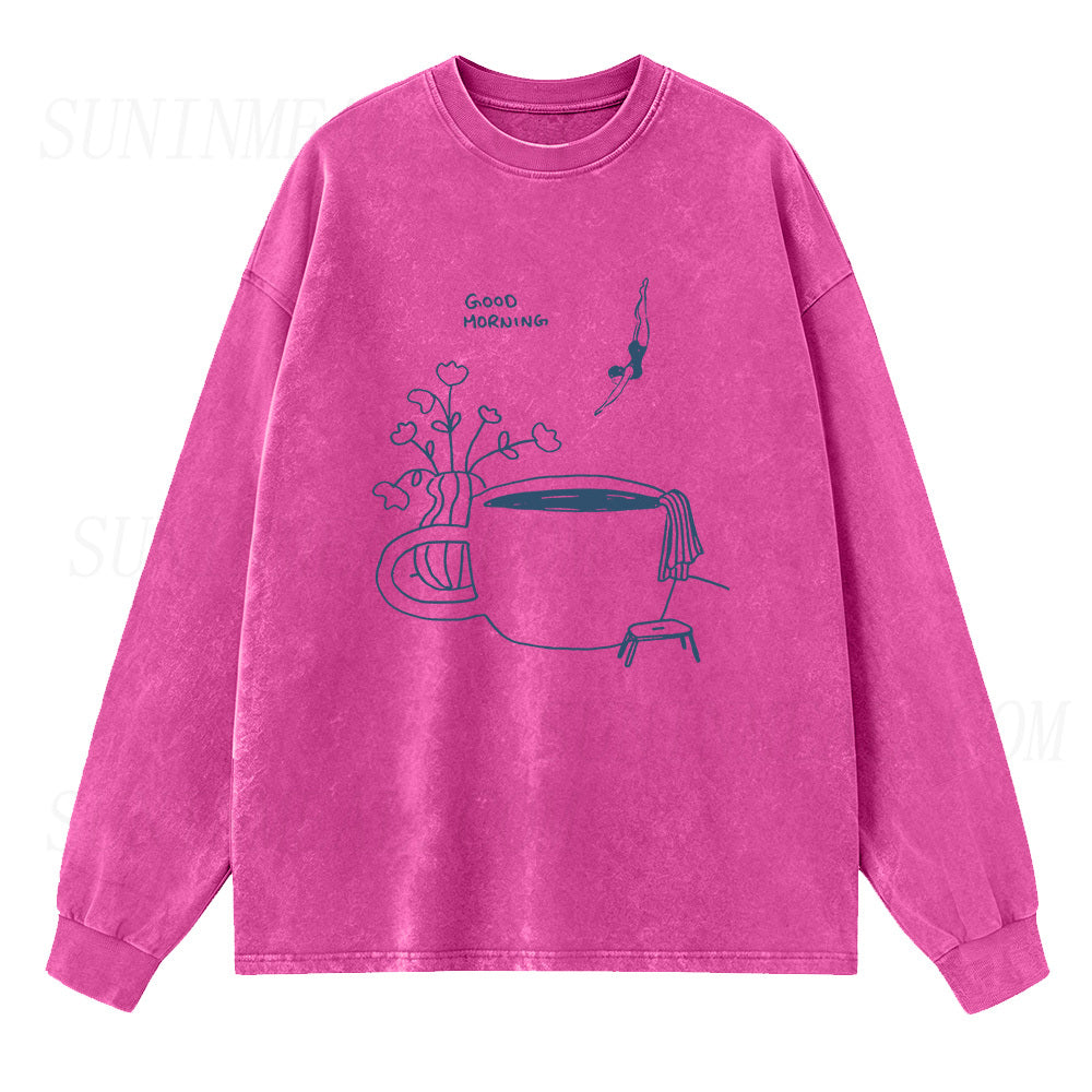 Coffee Diver Sleeve Unisex Tee
