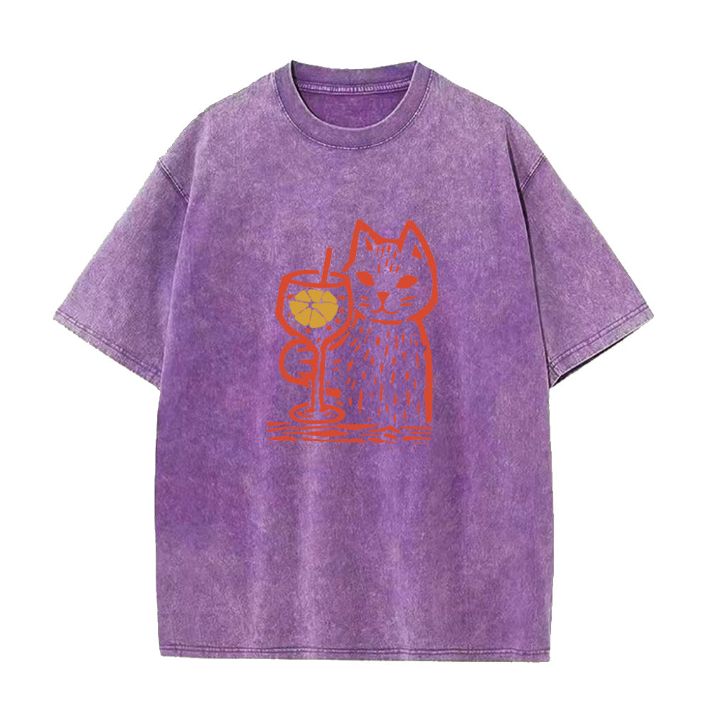 Wine and CAT Unisex Tee