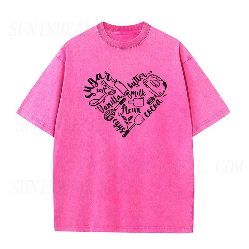 I Love Baking heart Unisex Tee