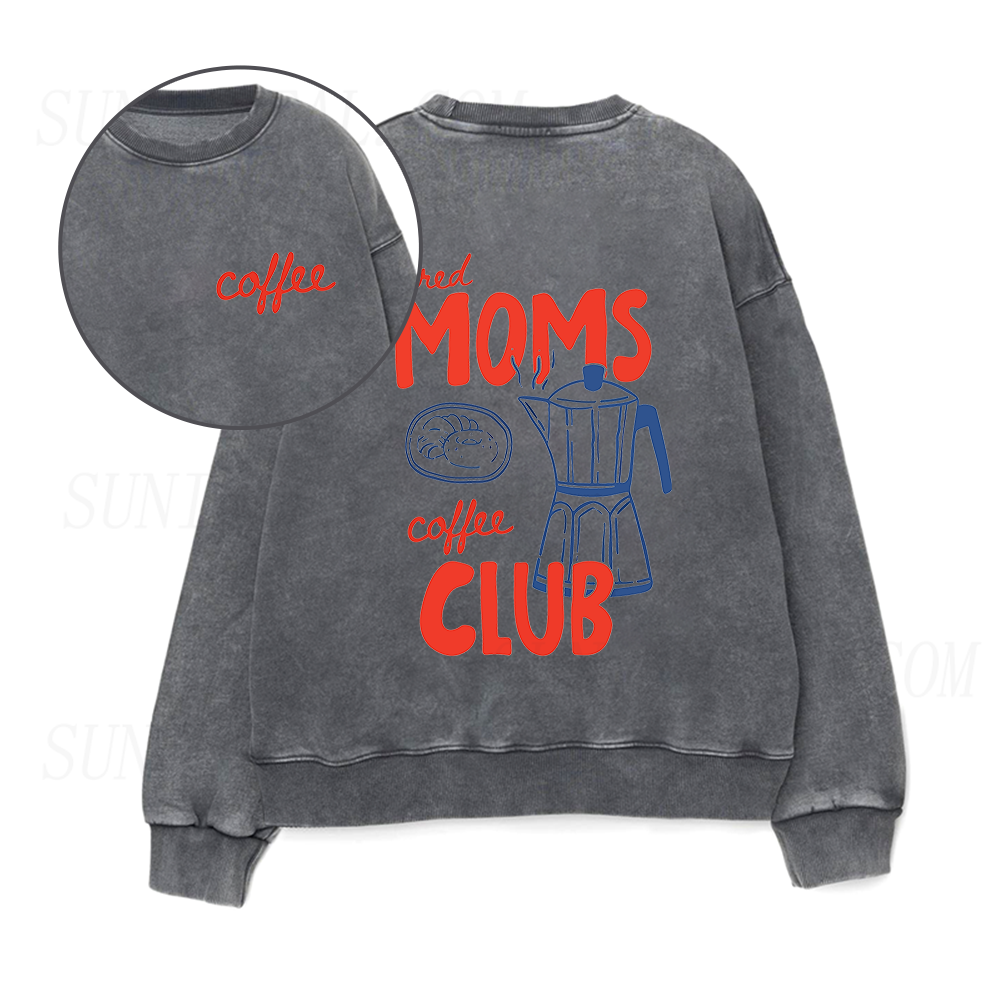 Tired Moms Coffee Club Unisex Crewneck Sweatshirt
