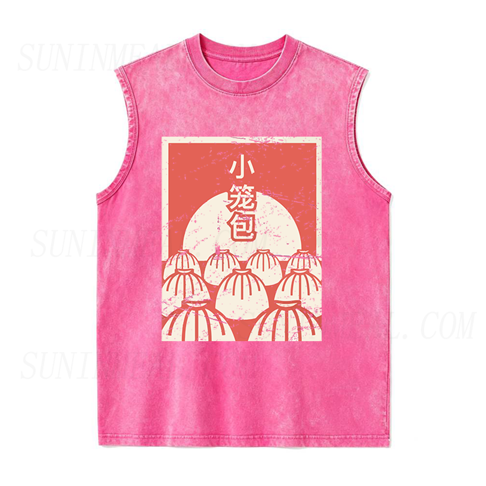 Distressed Soup Dumpling Unisex Tank Top