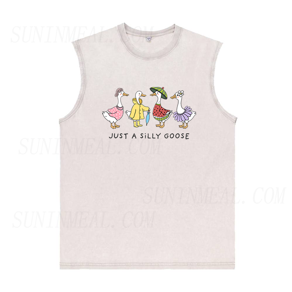 Just A Silly Goose Unisex Tank Top
