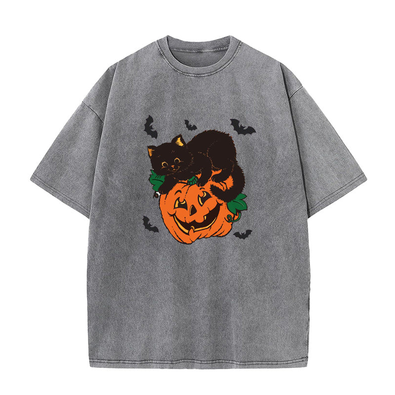 Cat Pumpkin Unisex Tee