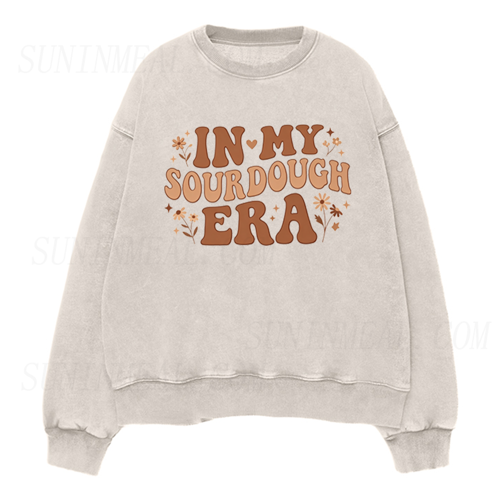 Vintage In My Sourdough Era Baker Unisex Crewneck Sweatshirt