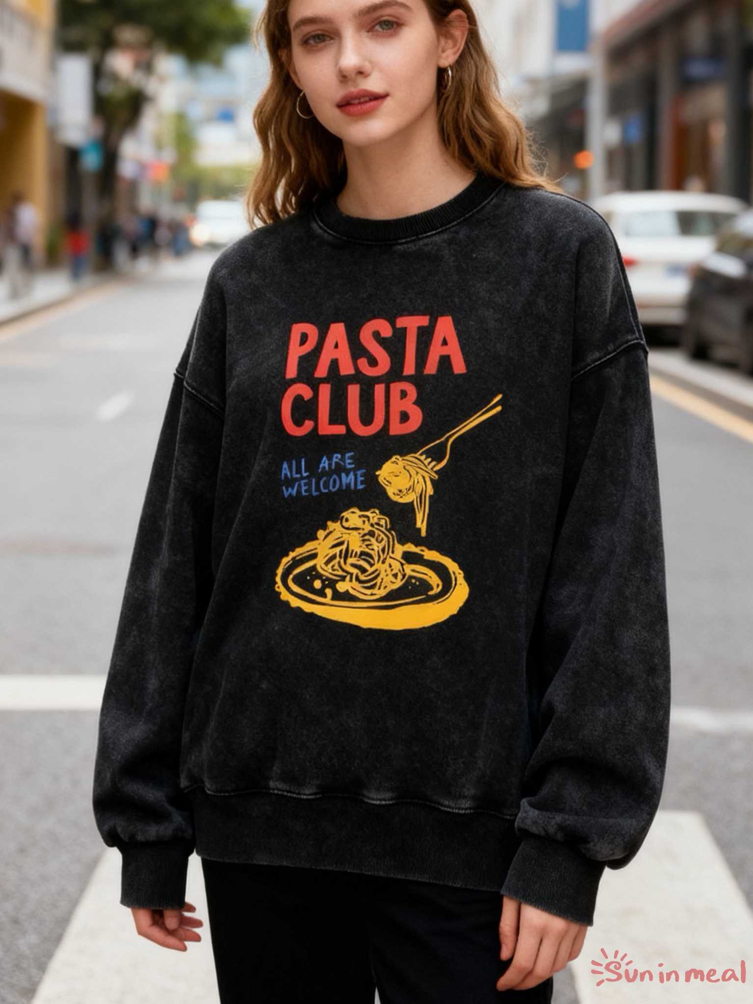 pasta club Unisex Crewneck Sweatshirt