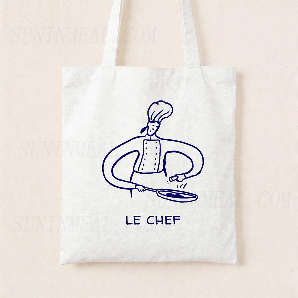 Le Chef Canvas Tote Bag