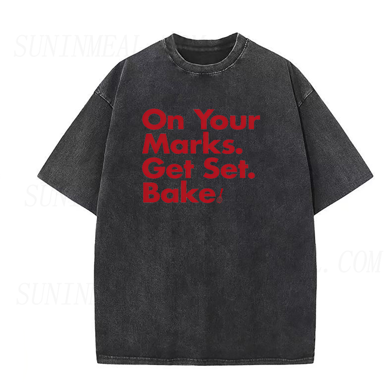 On Your Marks Get Set  Bake Unisex Tee