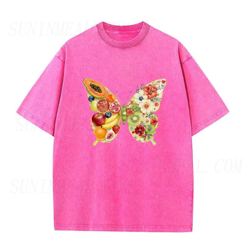 Fruit & Floral Butterfly Unisex Tee