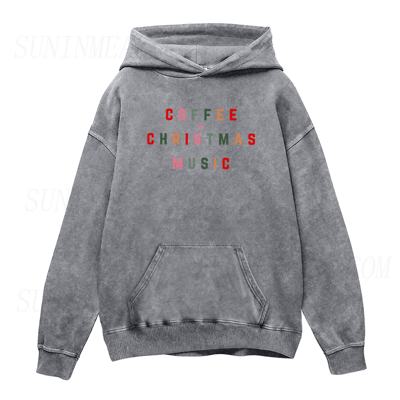 Coffee Christmas Music Unisex Hoodie