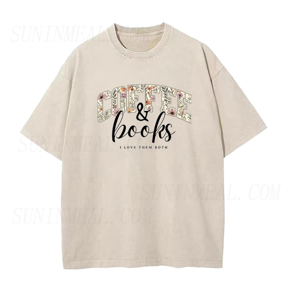Coffee & Books I Love Them Both Unisex Tee