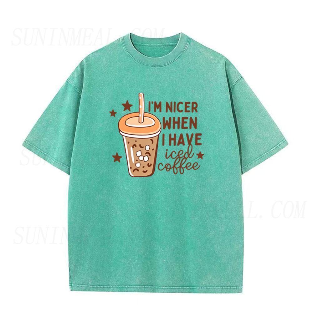 I'm Nicer When I Have Iced Coffee Unisex Tee