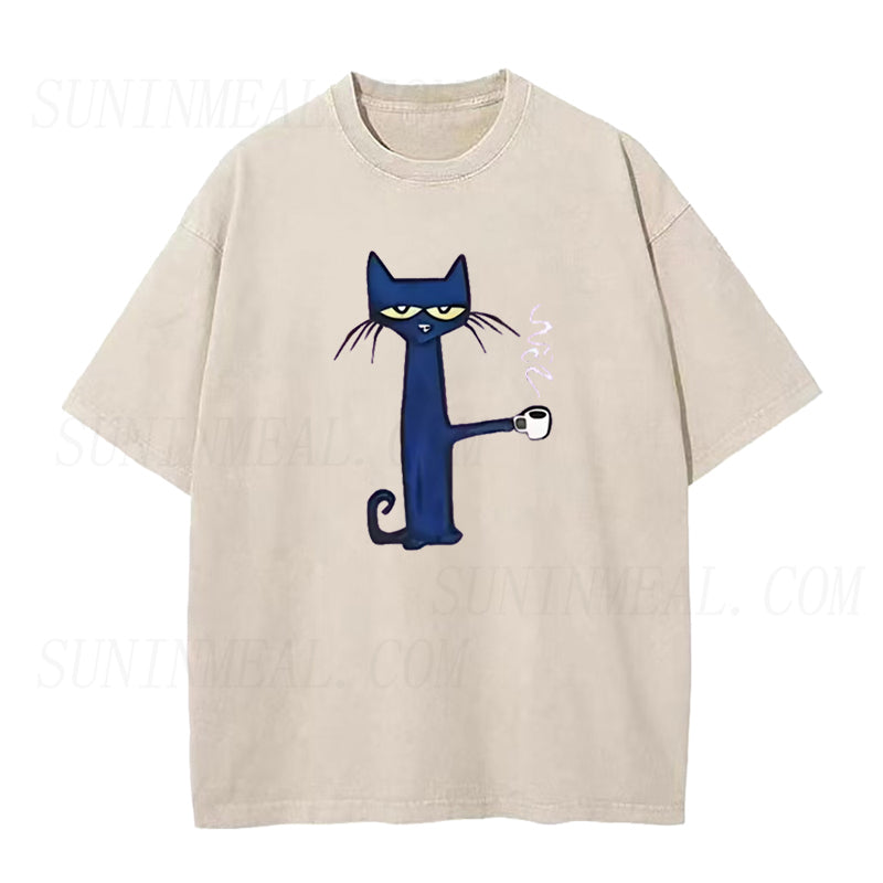 Cat and Coffee Unisex Tee