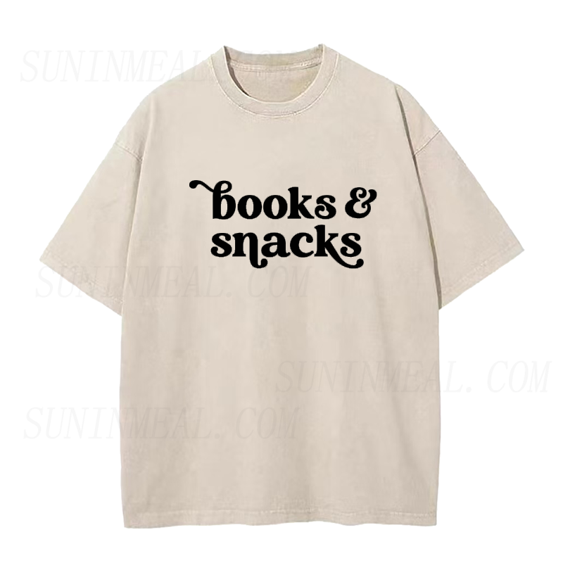 Books & Snacks Unisex Tee