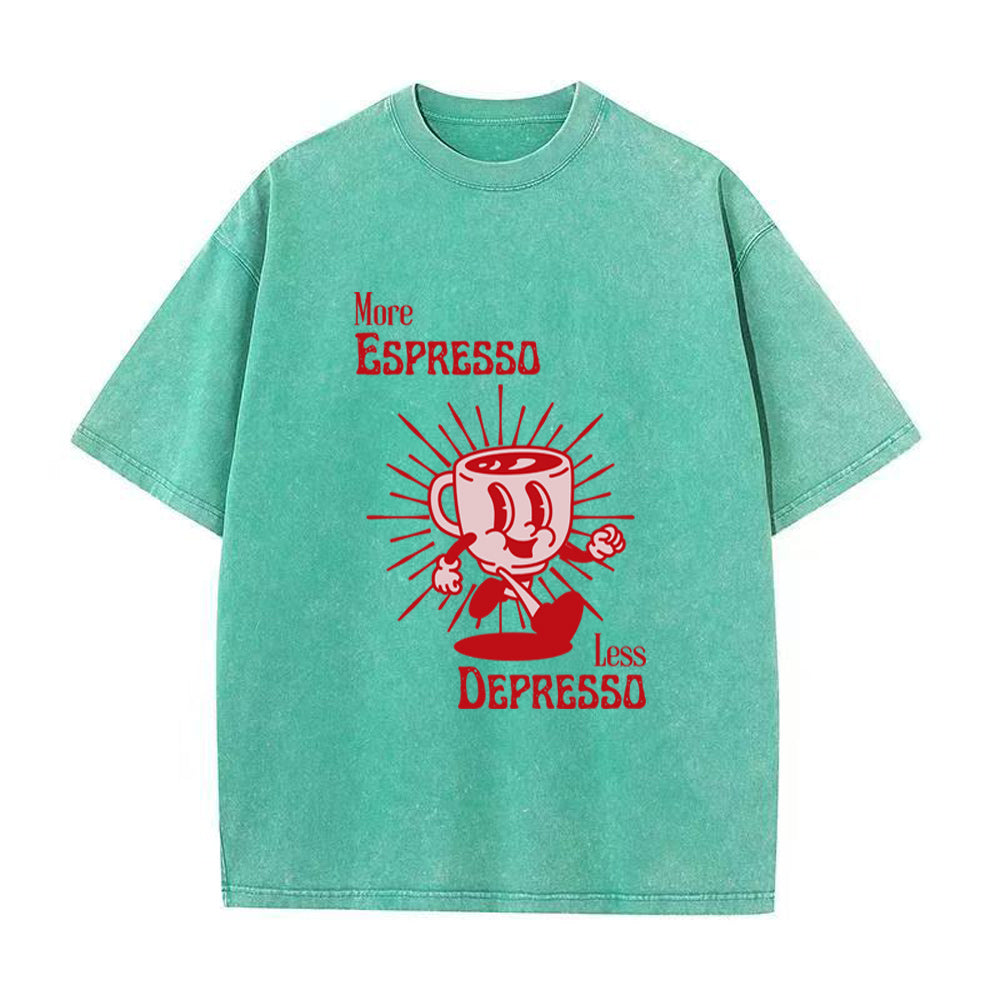 モア・エスプレッソ・レス・デプレッソ ユニセックスTシャツ