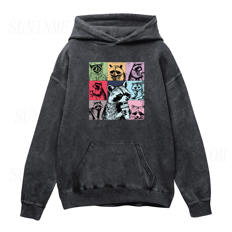 Raccoon Coffee Unisex Hoodie