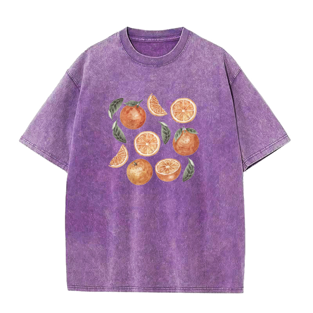 オレンジユニセックスTシャツ