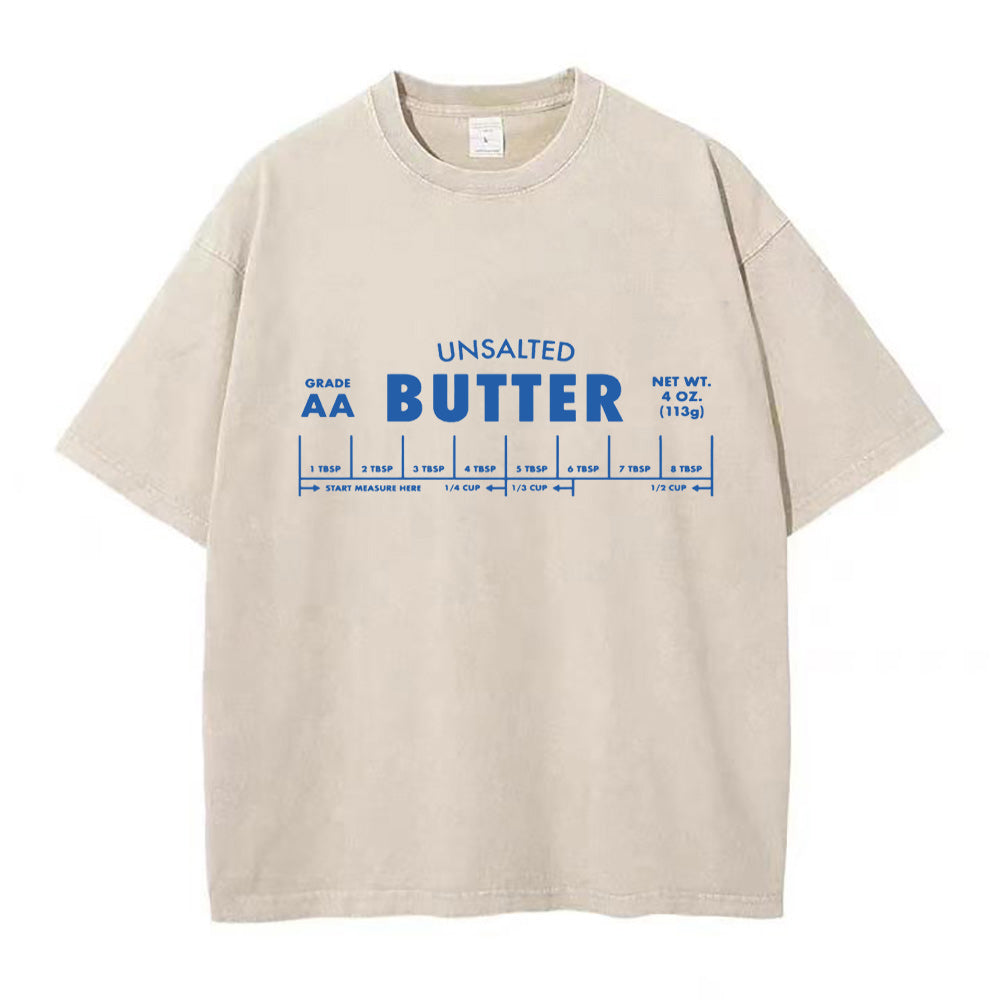 無塩バター ユニセックスTシャツ