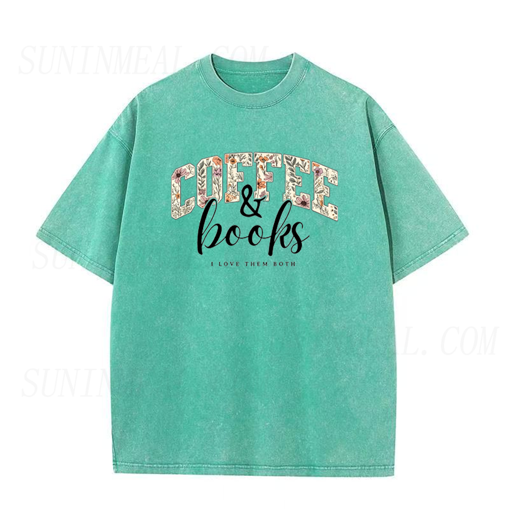 Coffee & Books I Love Them Both Unisex Tee