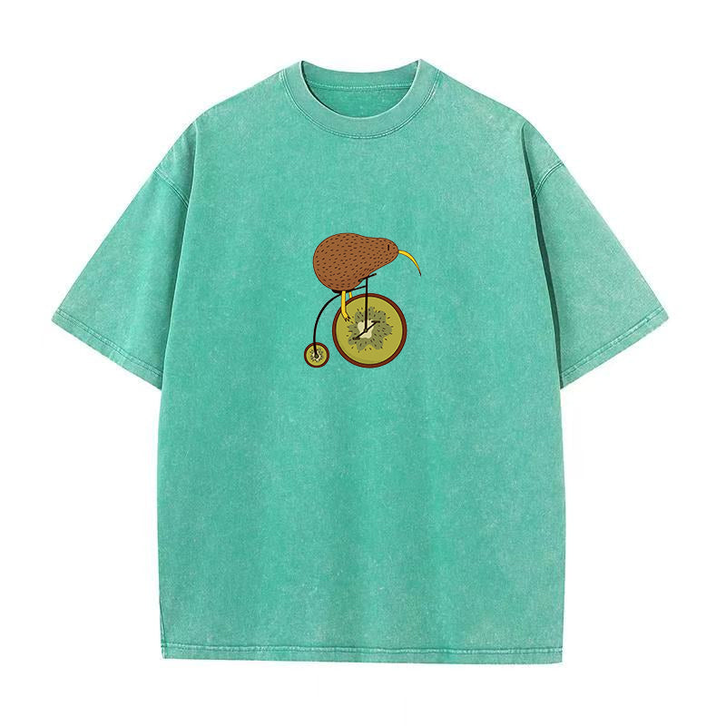 Kiwi On Bike Unisex Tee