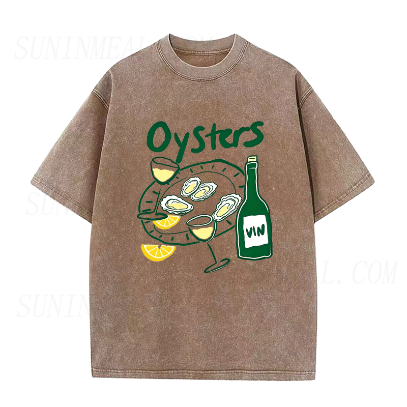 Oysters and Wine Unisex Tee