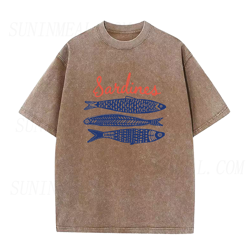 Minimal Sardines Unisex Tee