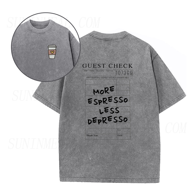 More Espresso Less Depresso Unisex Tee