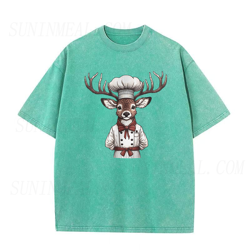 Whimsical Chef Deer Unisex Tee