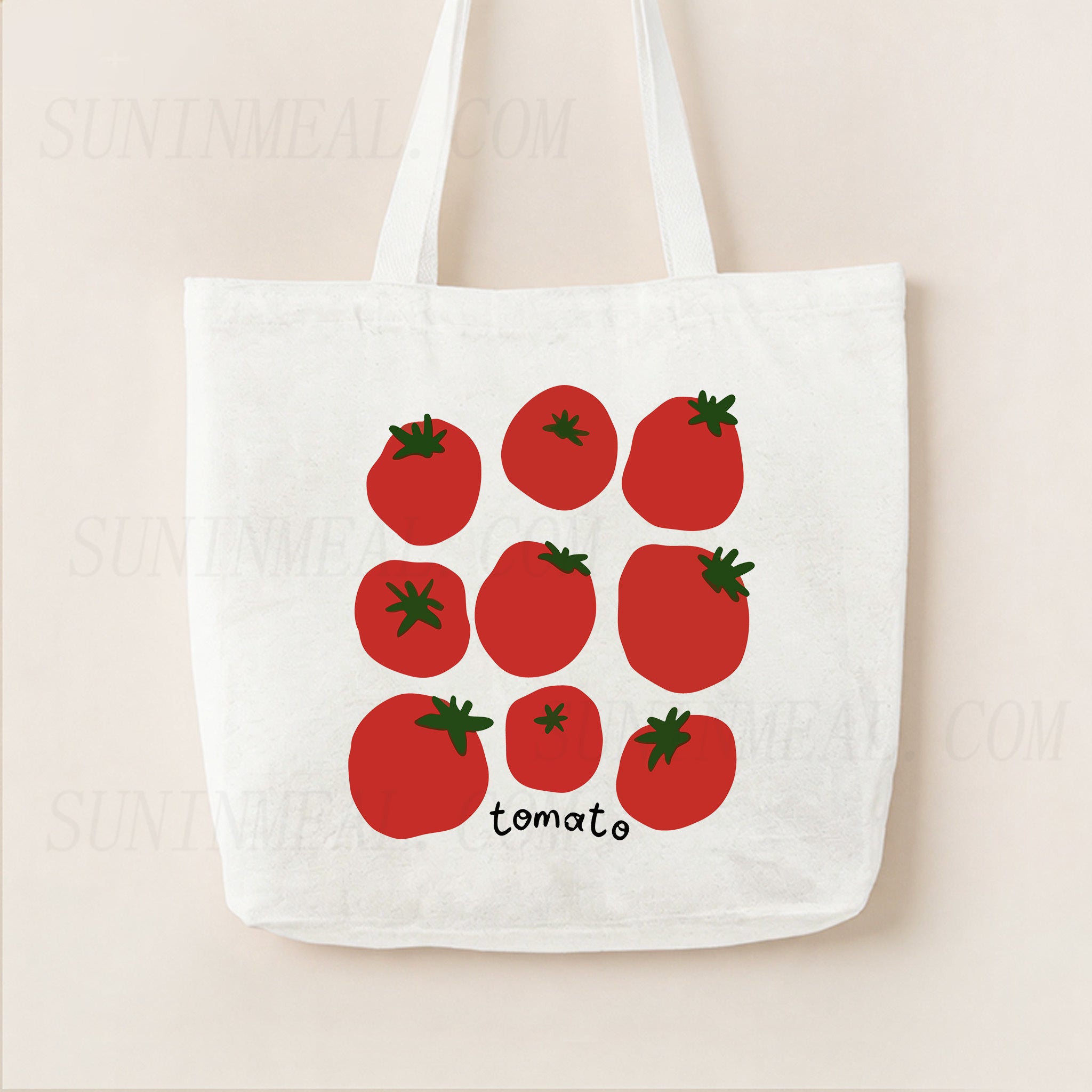 Tomato Canvas Tote Bag