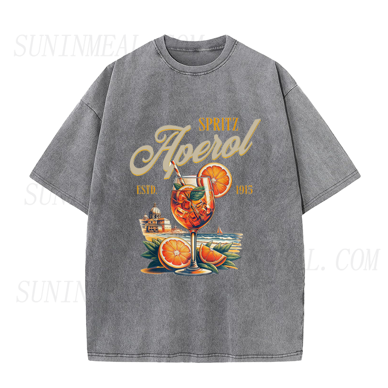 Aperol Cocktail Italian Spritz Unisex Tee
