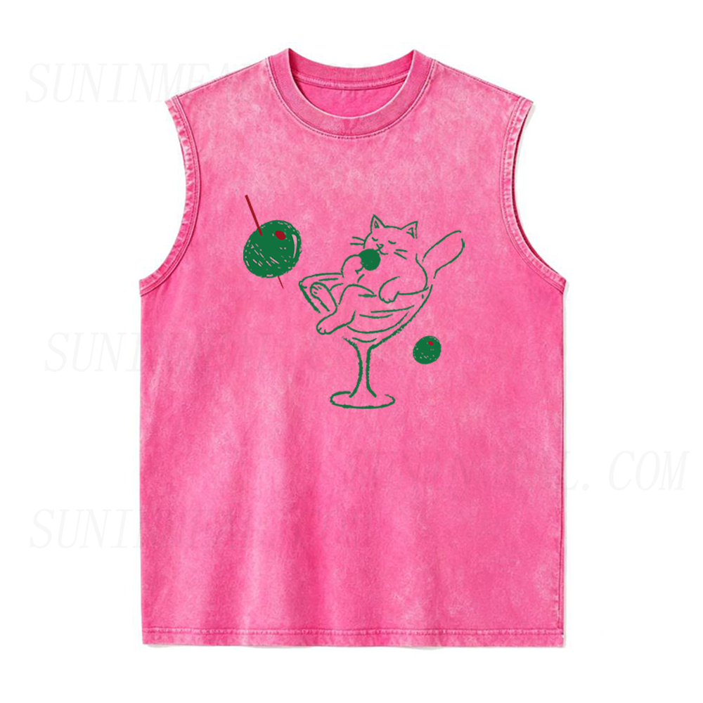 Cats and Martinis Unisex Tank Top