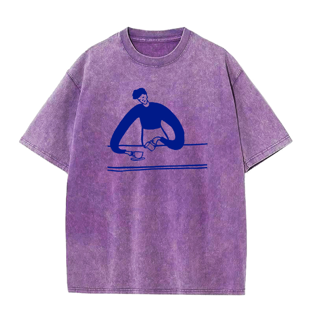 コーヒーを作るユニセックスTシャツ