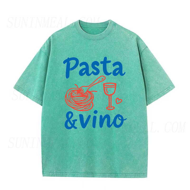 Italian Pasta & Vino Unisex Tee