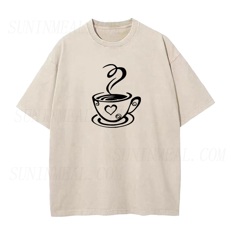 Heart Coffee Cup Unisex Tee