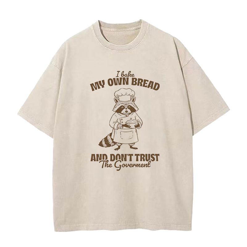 Bake My Own Bread Raccoon Unisex Tee