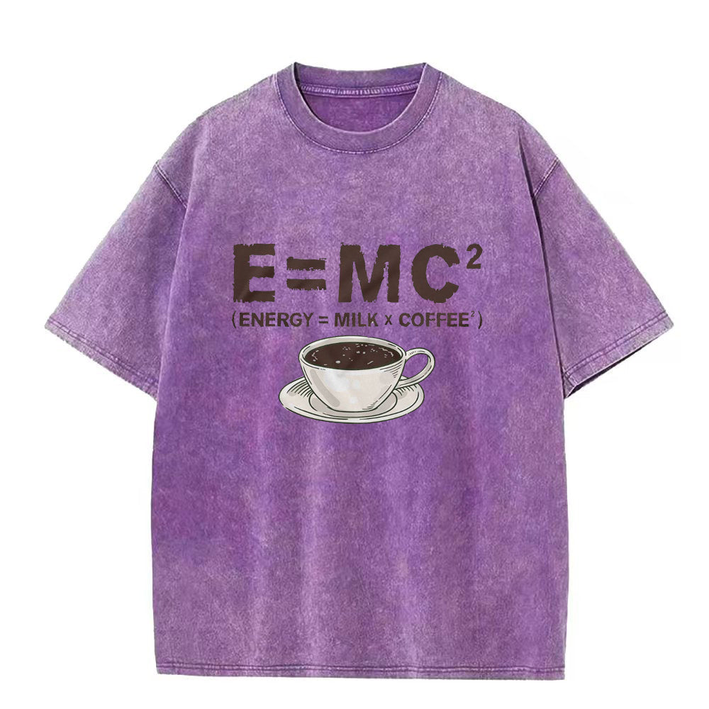 energy equivalence milk X coffee2   E = mc2 Unisex Tee