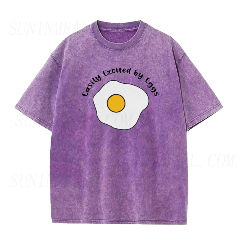 Easily Excited by Eggs Unisex Tee
