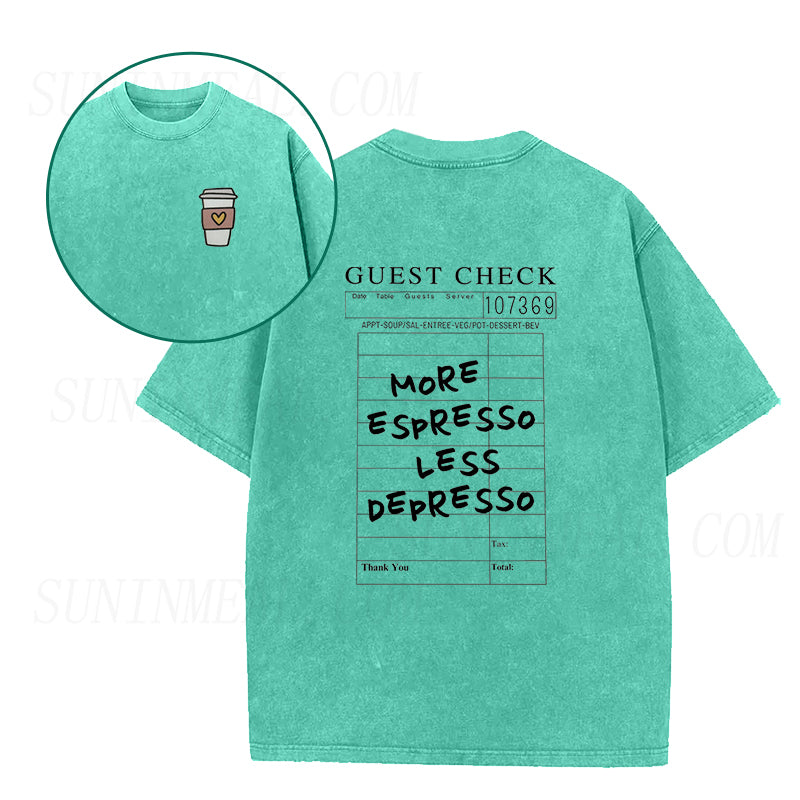 More Espresso Less Depresso Unisex Tee
