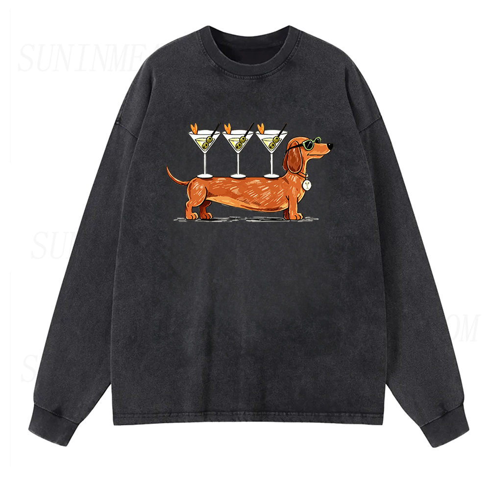 Weenies & Martinis Long Sleeve Unisex Tee