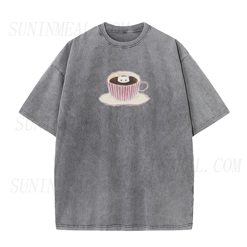 Feline Cat Coffee Tee
