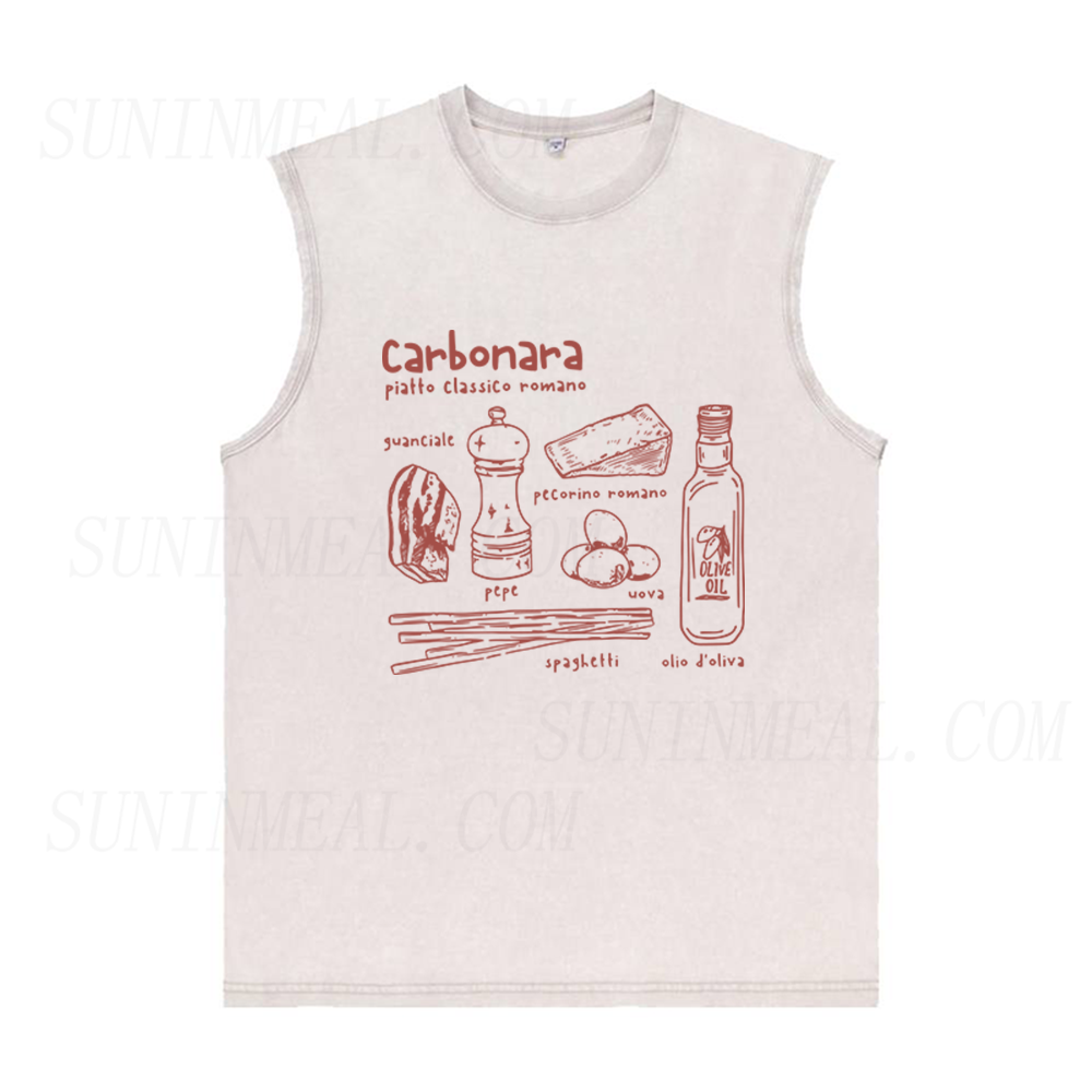 Carbonara Roma Pasta Unisex Tank Top
