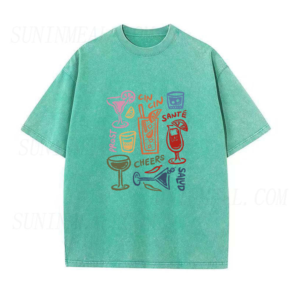 wine glasses drink Unisex Tee