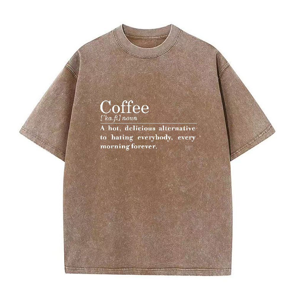 コーヒー定義ユニセックスTシャツ