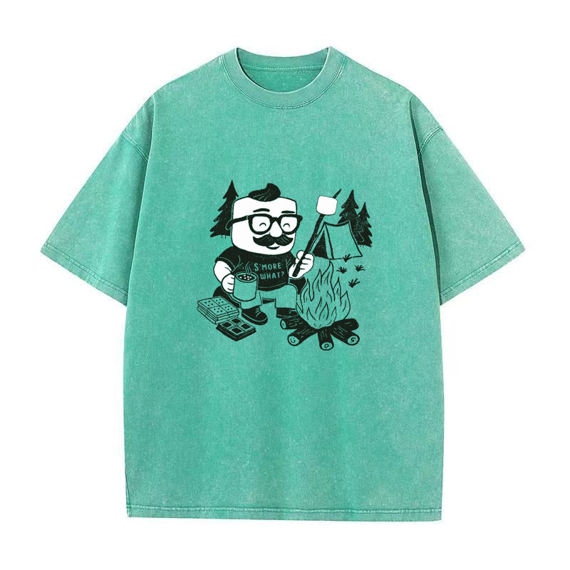 CAMPING S'MORE Marshmallow Unisex Tee