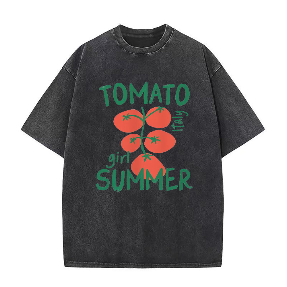 トマトガール サマーユニセックスTシャツ